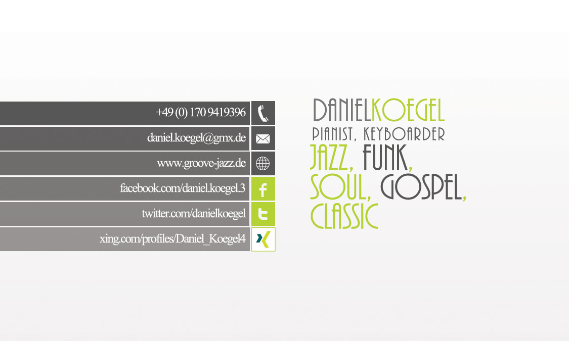 Daniel Koegel Pianist Gospel Jazz Funk Soul